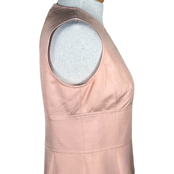 Sara Campbell Petites Women’s Light Peach Silk Tailored Sheath Dress 4 EUC - Picture 5 of 16